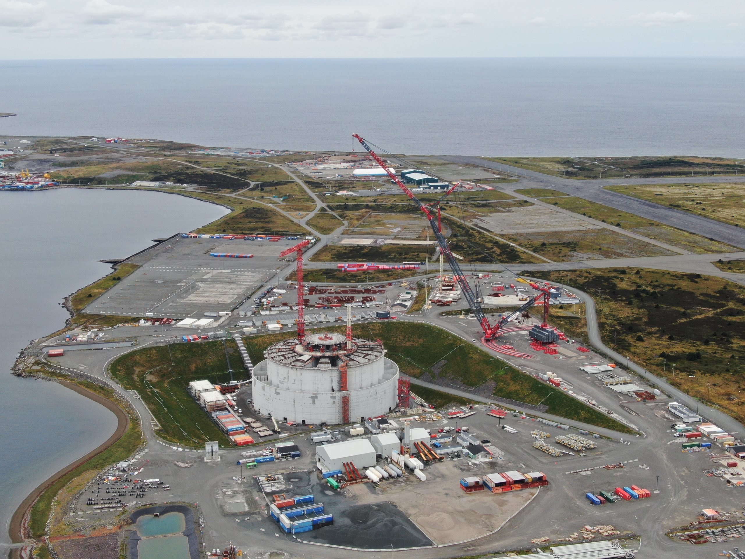 Construction of the West White Rose project in Placentia, Newfoundland was suspended in 2020. Photo courtesy Trades NL