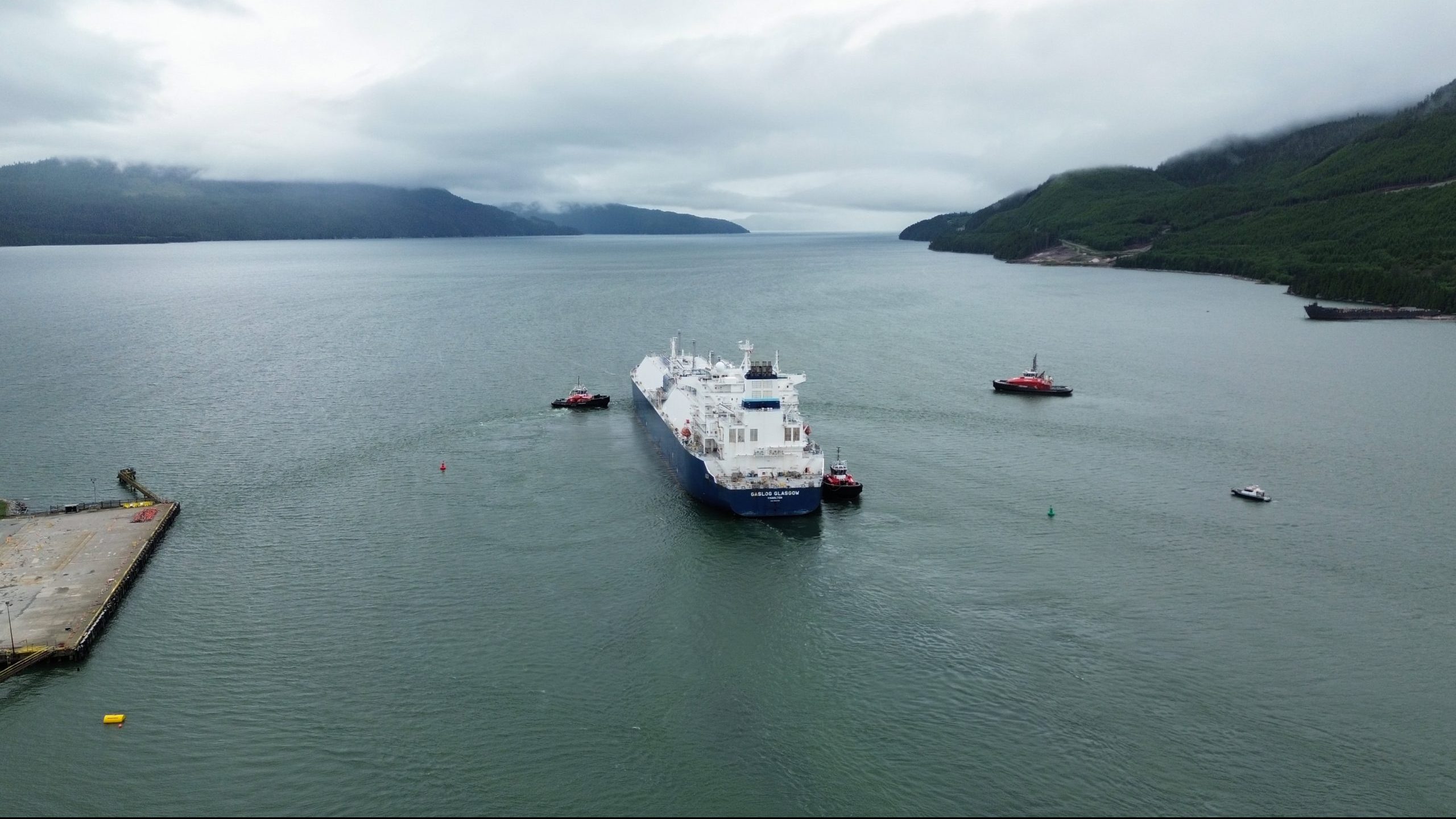 The CER reports shipments from LNG Canada to Korea, China and Japan. Photo courtesy LNG Canada