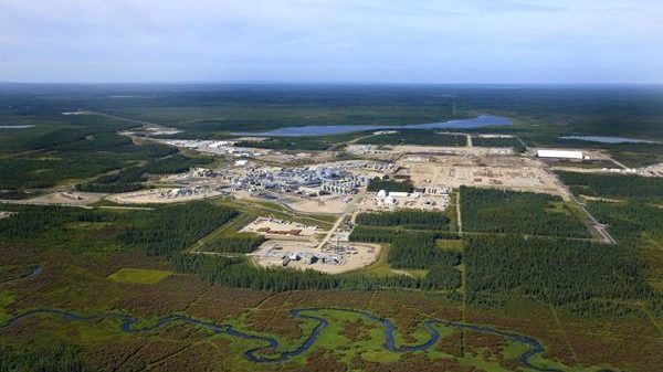 View of a steam assisted gravity drainage oil sands project in northern Alberta. Photograph courtesy Cenovus Energy Inc.