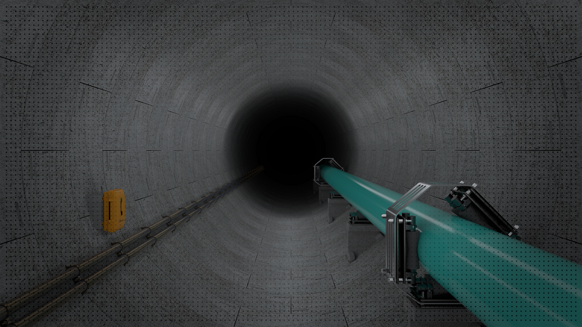 Artist's rendering of the Line 5 tunnel project proposed by Enbridge to protect the pipeline under the Great Lakes. Photo courtesy Enbridge