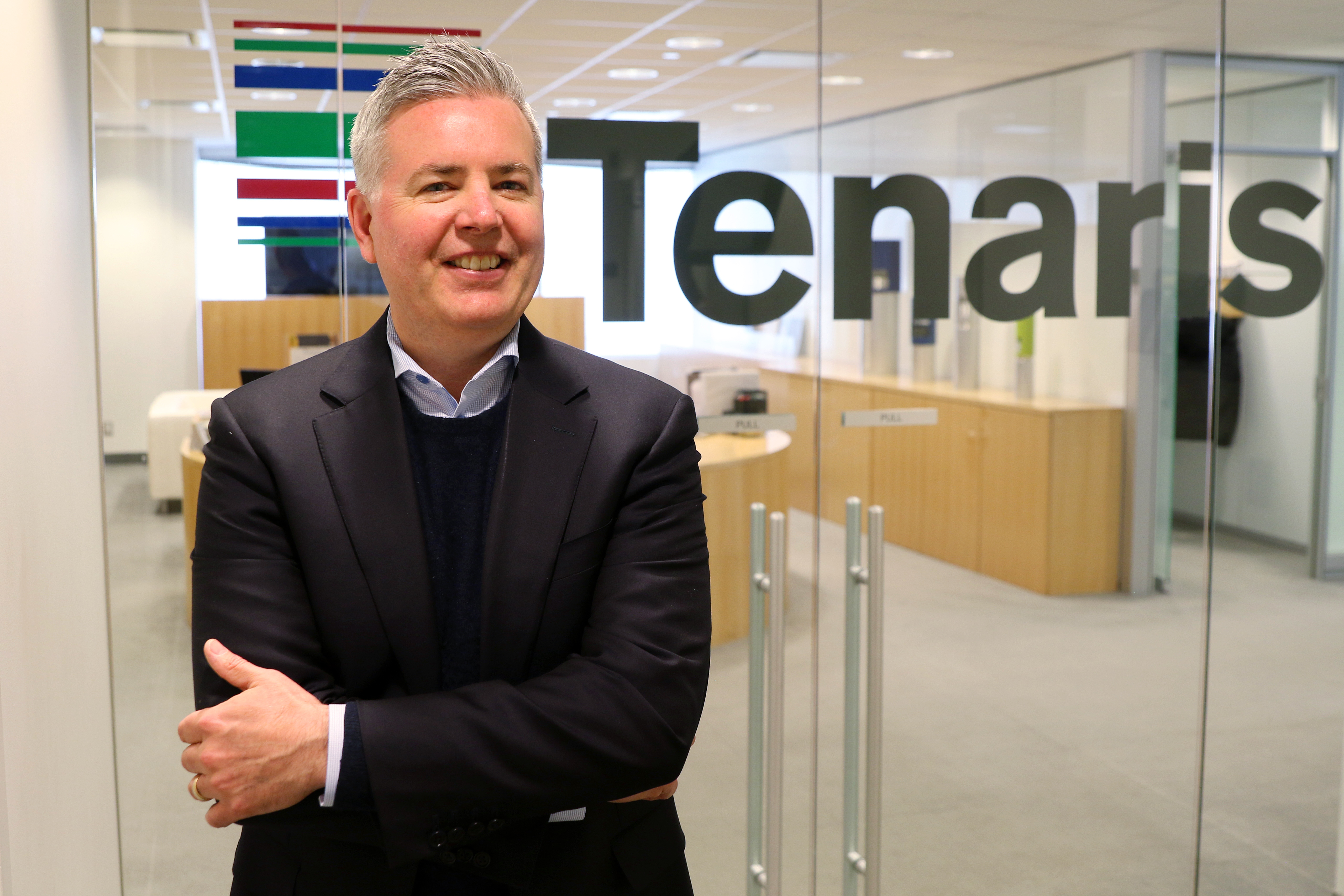 David McHattie, director of institutional relations at Tenaris Global Services (Canada) Inc. poses in the company‘s Calgary offices. Photograph for Canadian Energy Centre