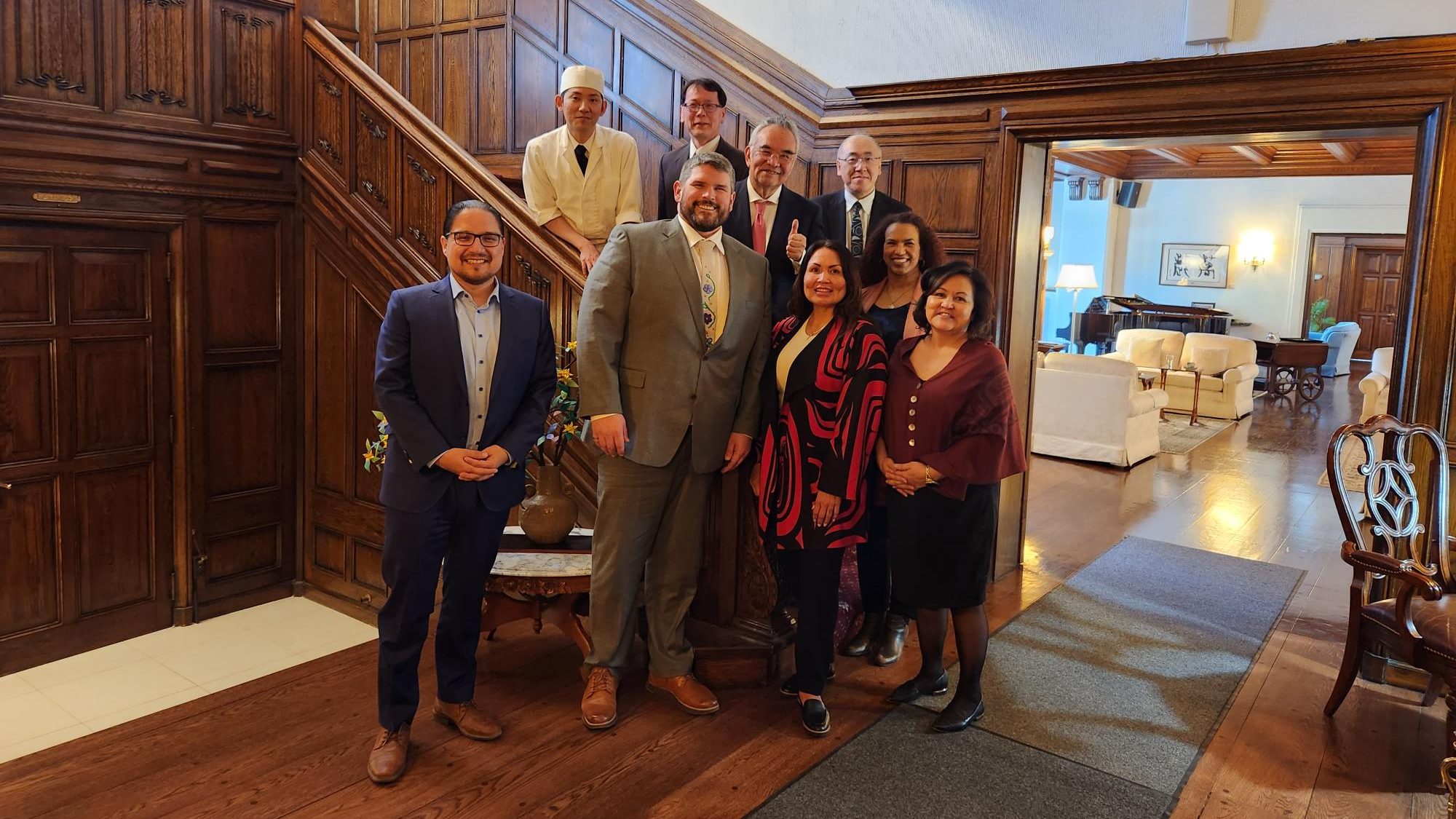 Indigenous leaders meet with Japan's ambassador to Canada Kanji Yamanouchi. Photo courtesy Energy for a Secure Future