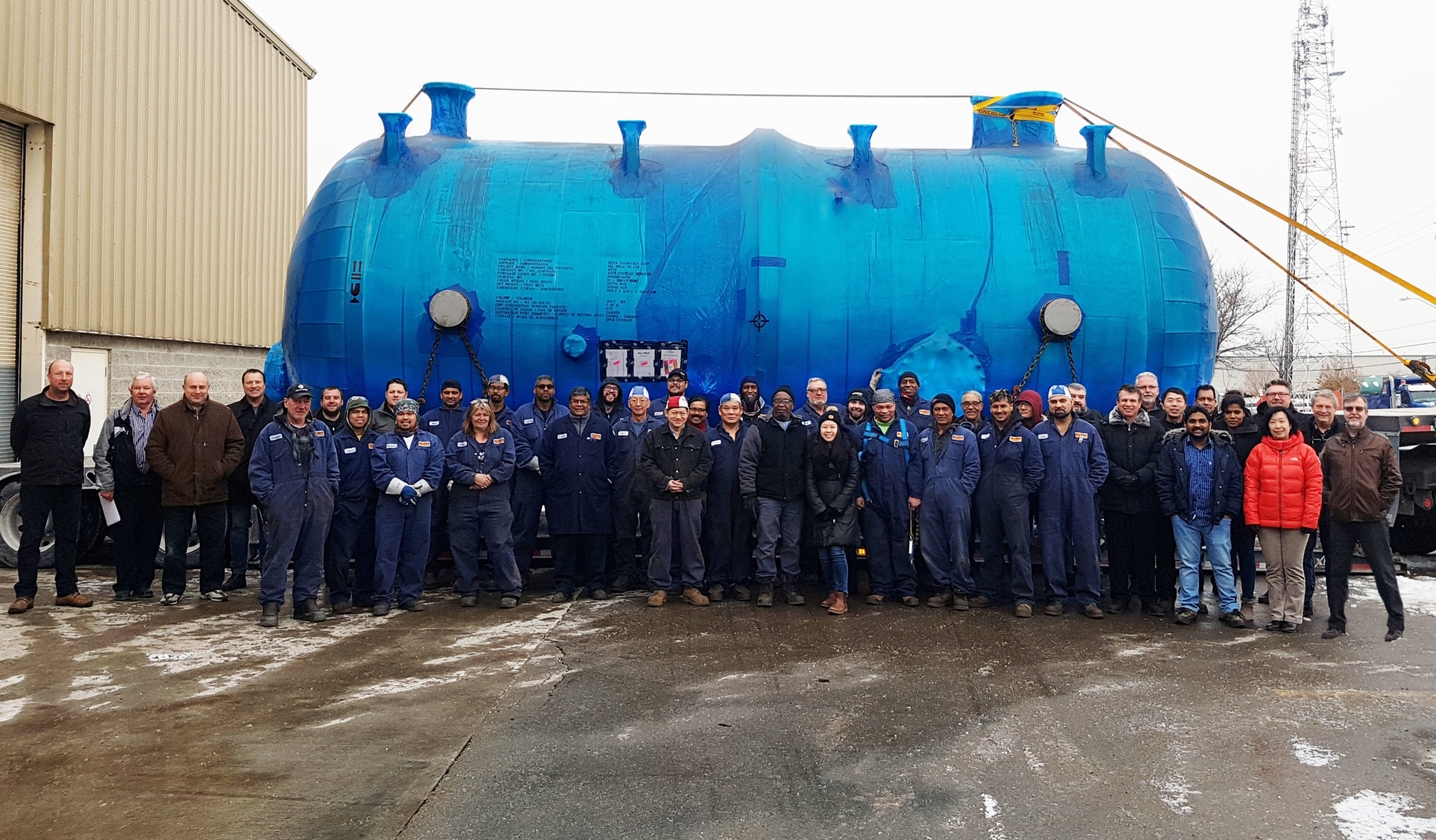 ALL-WELD is working with NOVA Chemicals to expand its polyethylene plant near Sarnia, a project expected to to create 2,000 direct and indirect jobs over construction and its first 10 years of operations. Photograph supplied for Canadian Energy Centre