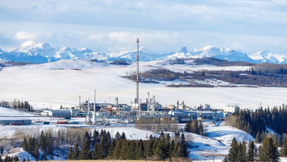 The Jumping Pound natural gas processing plant west of Calgary was recently acquired by Pieridae Energy as part of the company’s plan to supply Germany and the world with Canadian gas via its proposed Goldboro LNG terminal in Nova Scotia. Photograph for Canadian Energy Centre