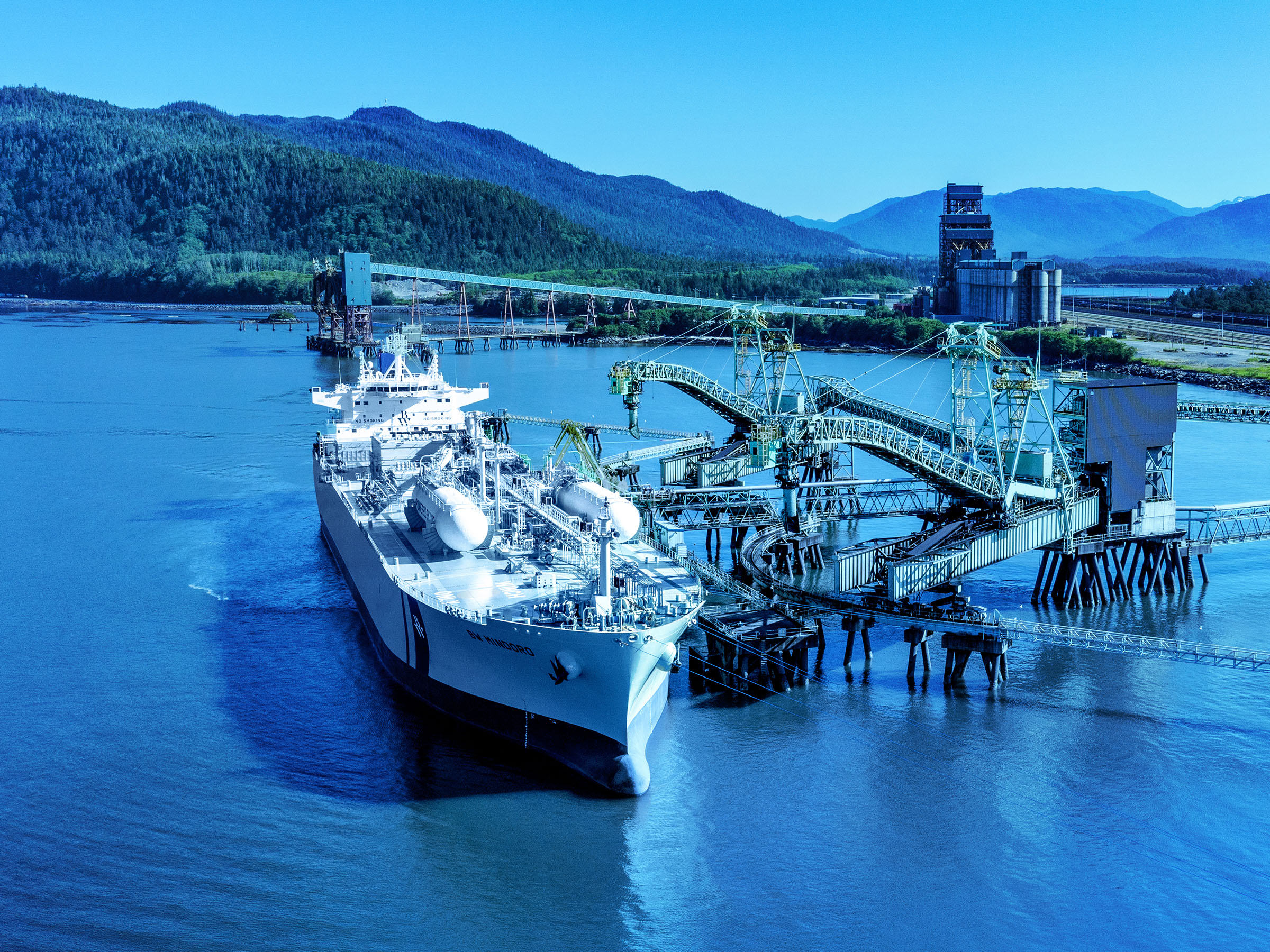 The Ridley Island Export Terminal in Prince Rupert, B.C. ships Canadian propane to overseas markets. Photo courtesy AltaGas