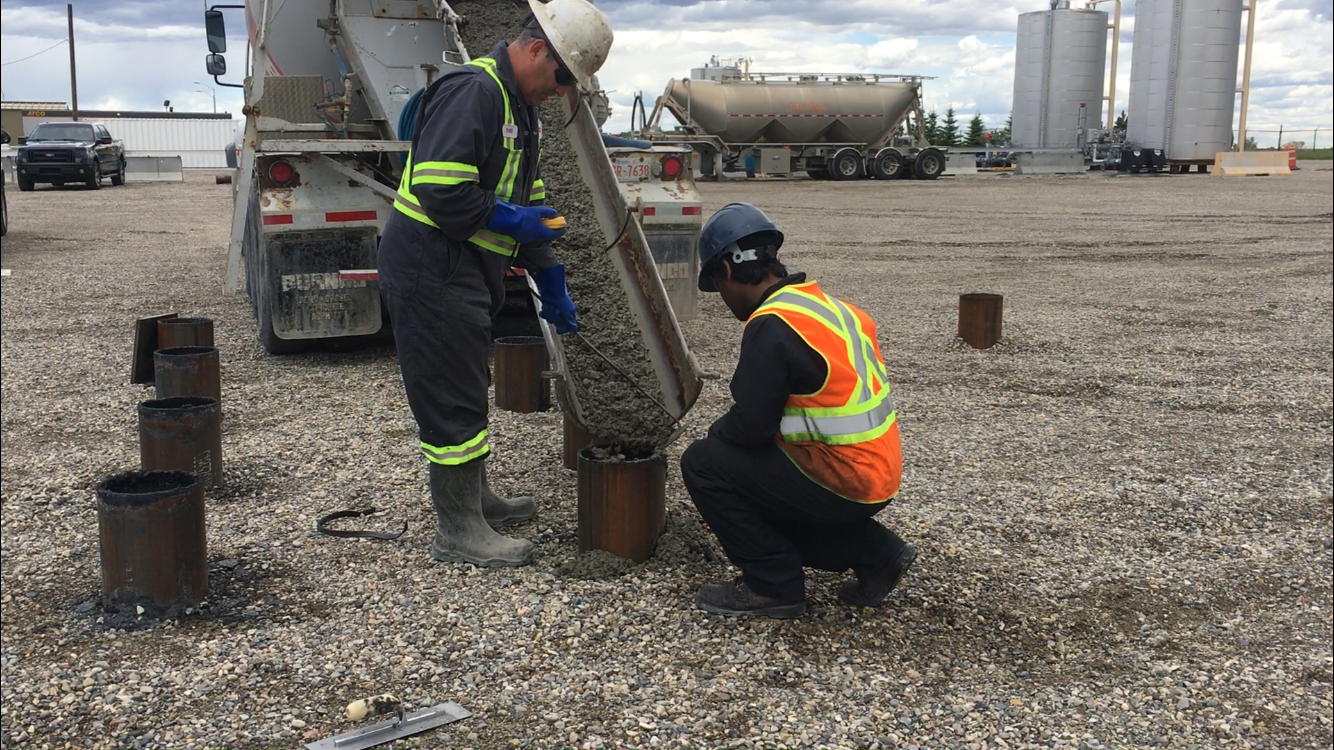 Carbon Upcycling Technologies has developed a system that sequesters CO2 into a variety of end products from concrete to yoga mats. Photograph supplied for Canadian Energy Centre