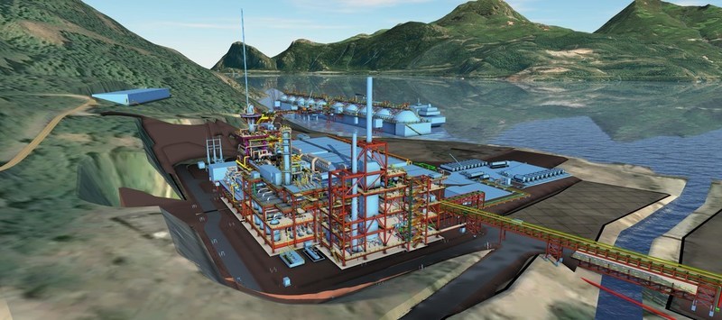 Woodfibre LNG schematic design. Image courtesy McDermott International