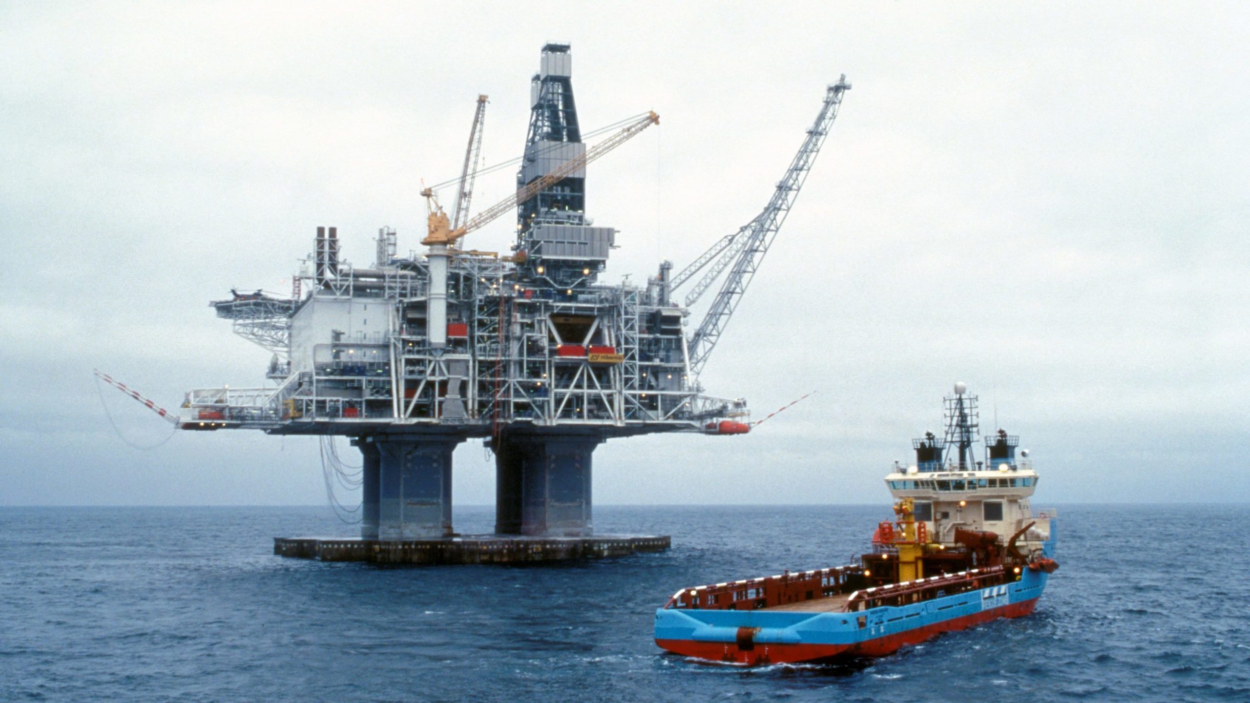 The Hibernia oil production platform offshore Newfoundland and Labrador has been operating since 1997. Photo courtesy Suncor Energy