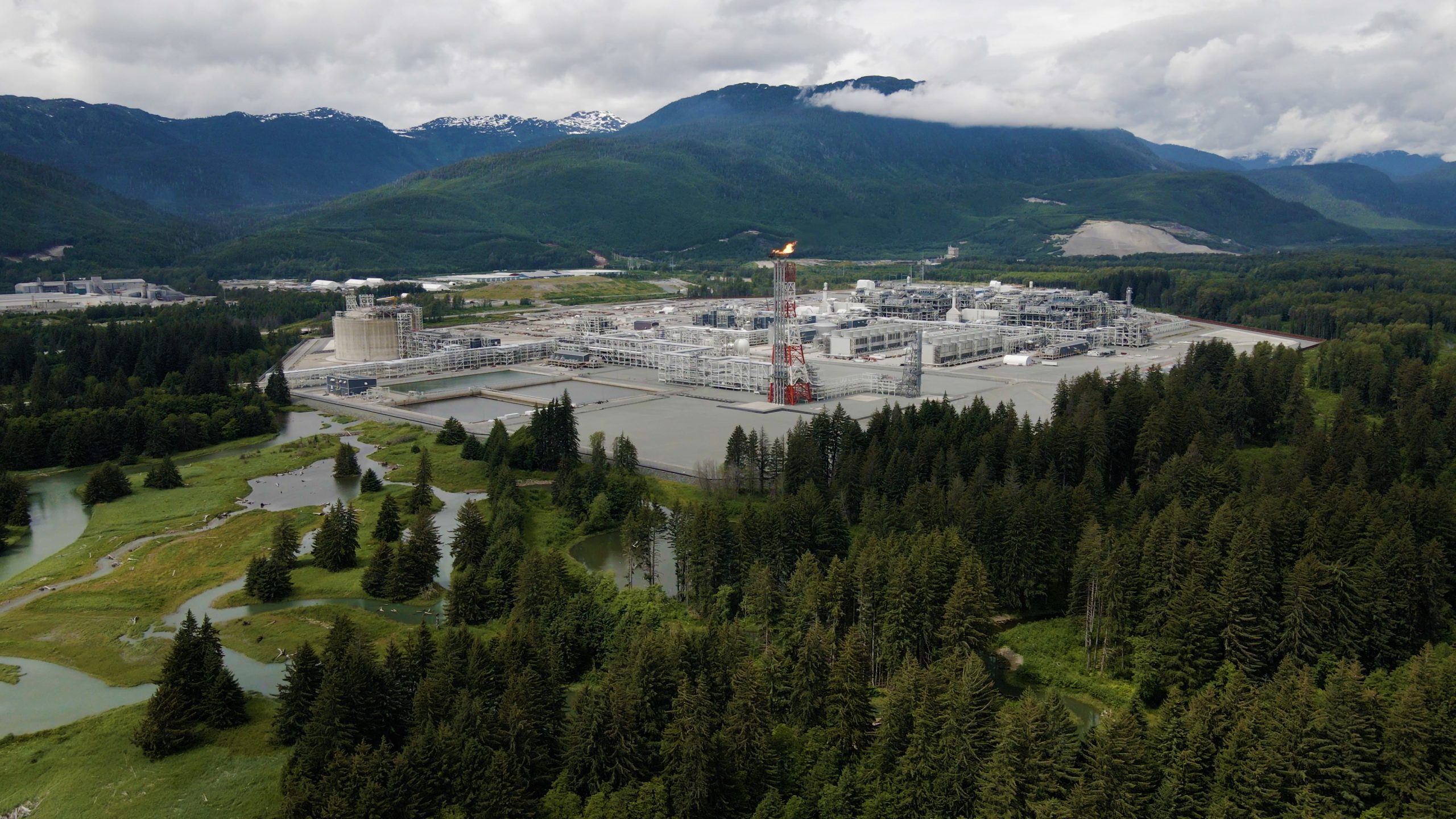 The LNG Canada project in Kitimat, B.C. began production from its second processing unit, known as a train, in November 2025. Photo courtesy LNG Canada