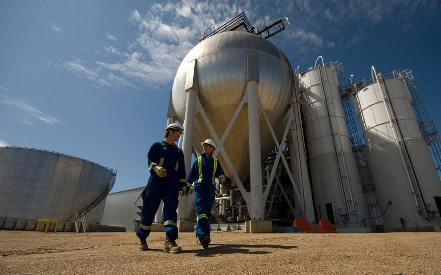 Workers at MEG Energy's Christina Lake oil sands project in northeast Alberta. Photo courtesy MEG Energy